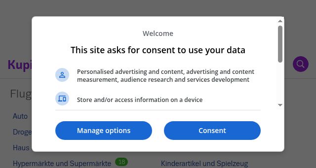 Screenshot of kupino.at