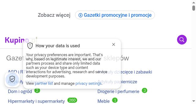 Screenshot of kupino.pl
