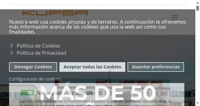 Screenshot of kupsa.es