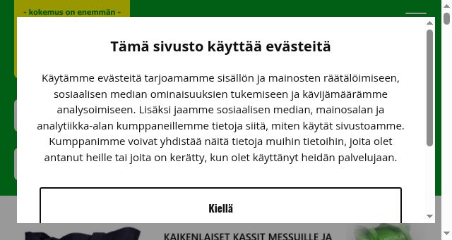 Screenshot of kuusnelonen.fi