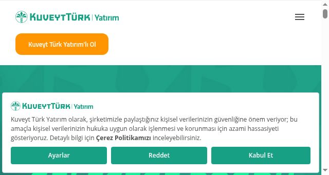 Screenshot of kuveytturkyatirim.com.tr