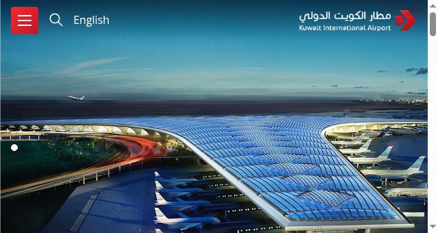 Screenshot of kuwaitairport.gov.kw