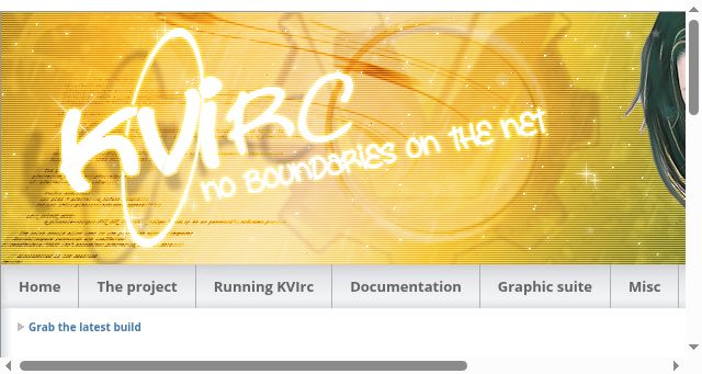 Screenshot of kvirc.net