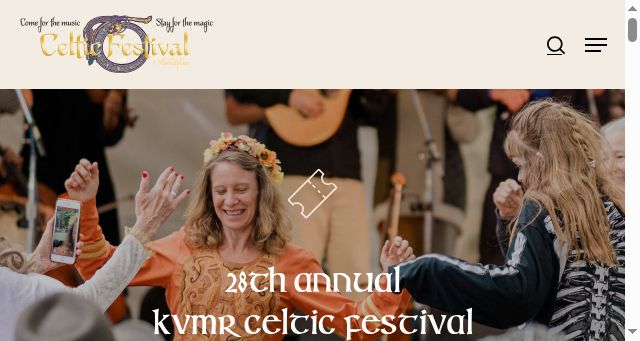 Screenshot of kvmrcelticfestival.org