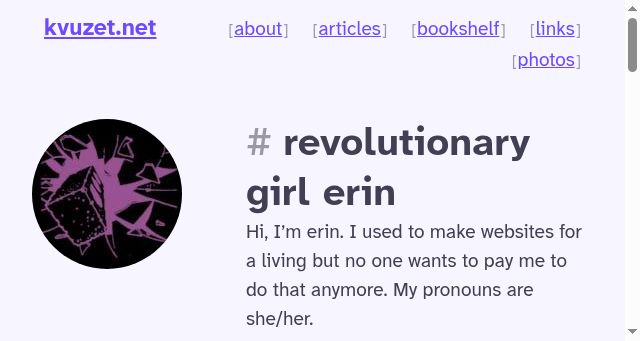 Screenshot of kvuzet.net