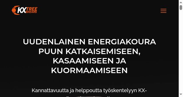 Screenshot of kx-treeshears.com