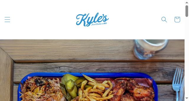 Screenshot of kylesfriedchicken.com