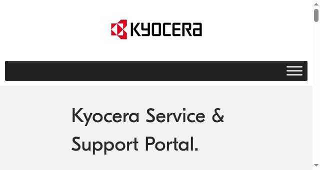 Screenshot of kyoceraservice.co.uk