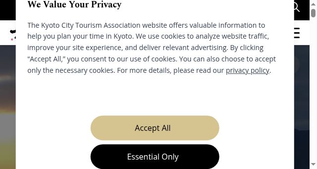 Screenshot of kyoto.travel
