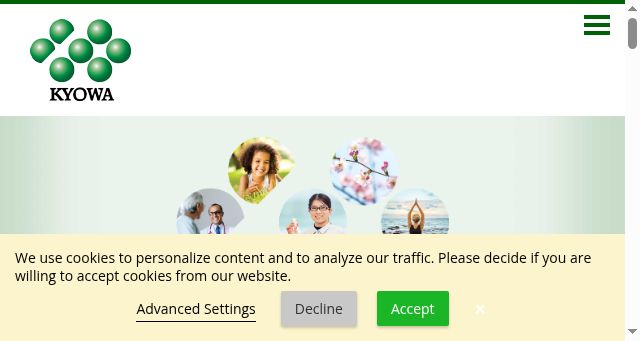 Screenshot of kyowa.eu