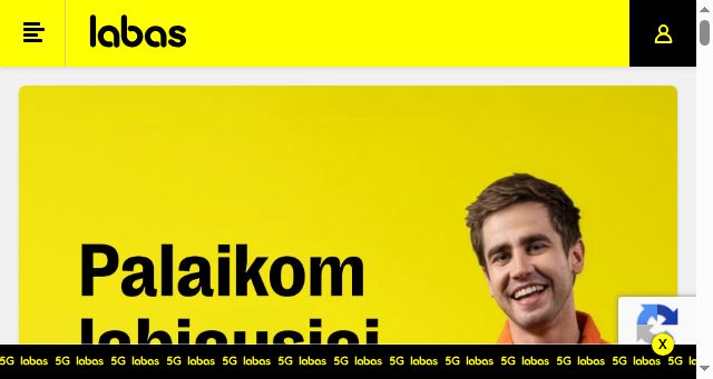 Screenshot of labas.lt