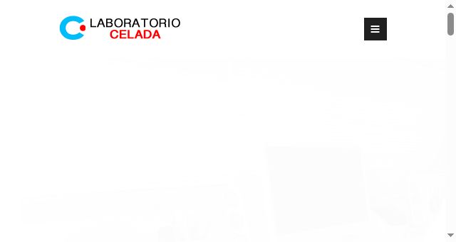 Screenshot of laboratoriocelada.com.ar