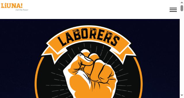 Screenshot of laborersrising.org