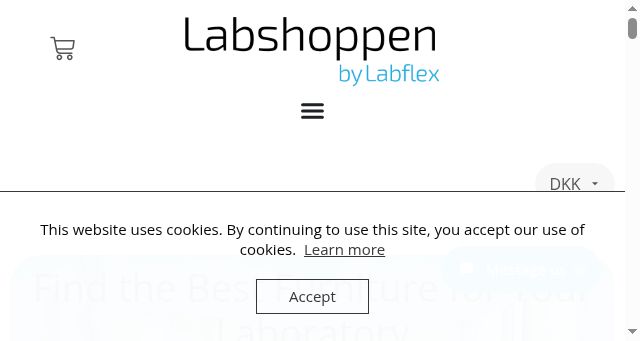Screenshot of labshoppen.com