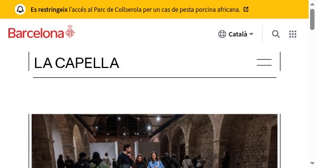 Screenshot of lacapella.barcelona