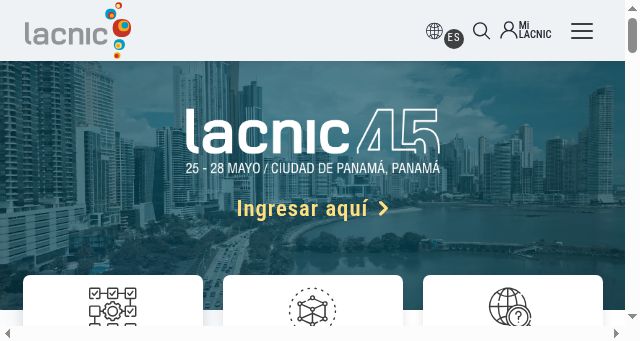Screenshot of lacnic.net