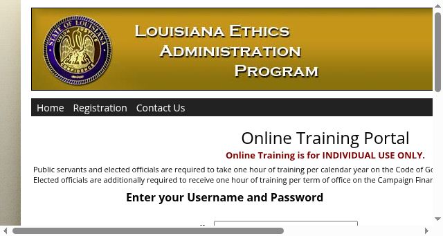 Screenshot of laethics.net