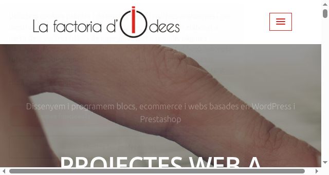 Screenshot of lafactoriadidees.cat