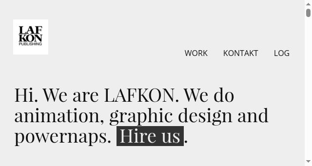 Screenshot of lafkon.net