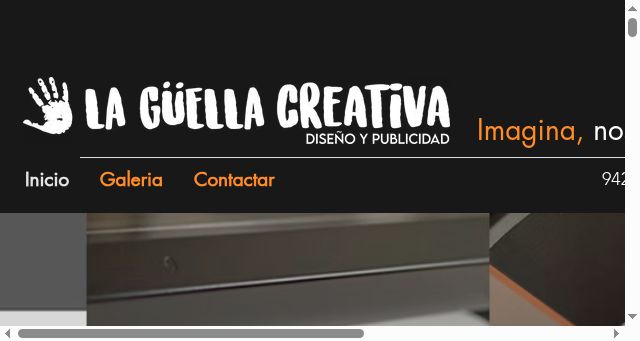 Screenshot of laguellacreativa.com