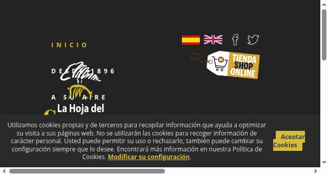 Screenshot of lahojadelcarrasco.com