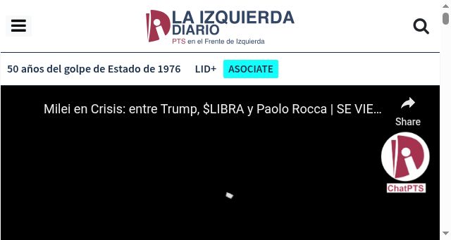 Screenshot of laizquierdadiario.com