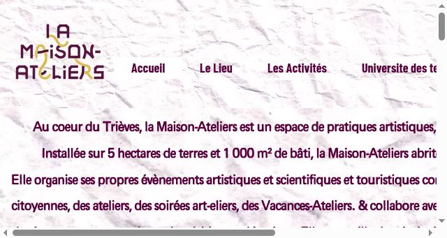 Screenshot of lamaisonateliers.fr