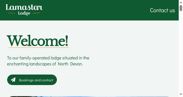 Screenshot of lamastarlodge.uk