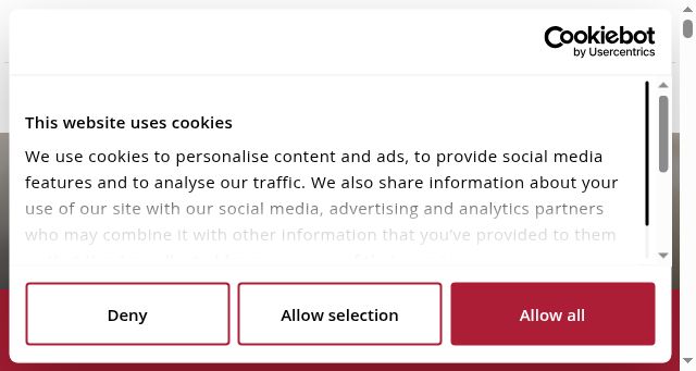 Screenshot of lamello.com