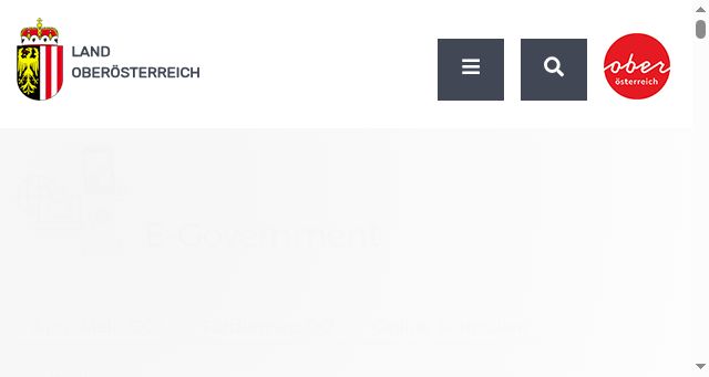Screenshot of land-oberoesterreich.gv.at