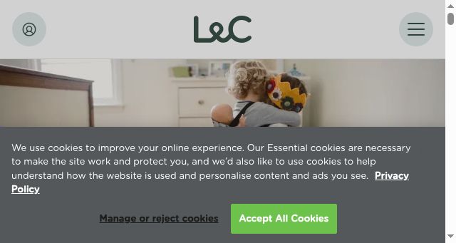Screenshot of landc.co.uk