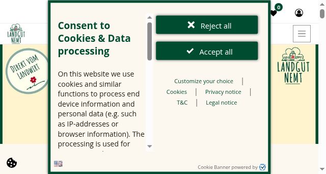 Screenshot of landgut-nemt.de
