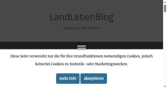 Screenshot of landlebenblog.org