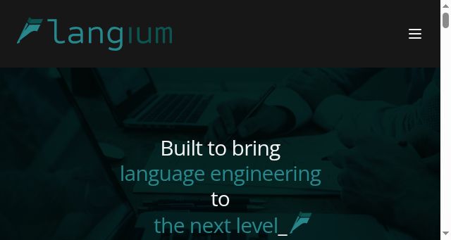 Screenshot of langium.org