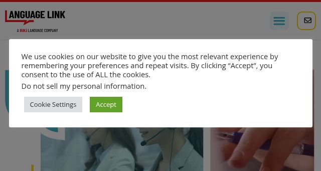 Screenshot of language.link