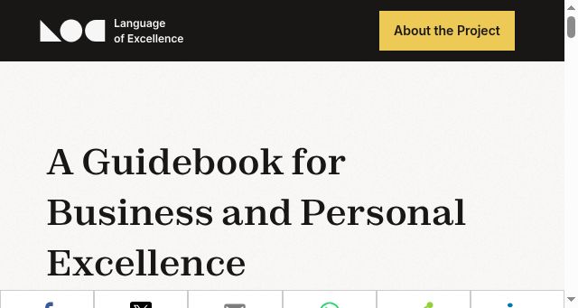 Screenshot of languageofexcellence.com