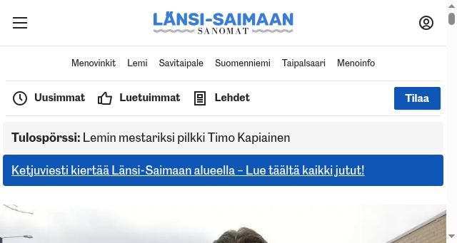 Screenshot of lansisaimaa.fi