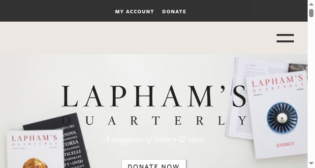 Screenshot of laphamsquarterly.org