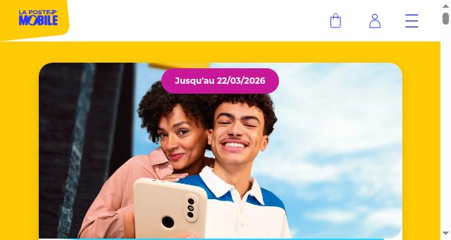 Screenshot of lapostemobile.fr