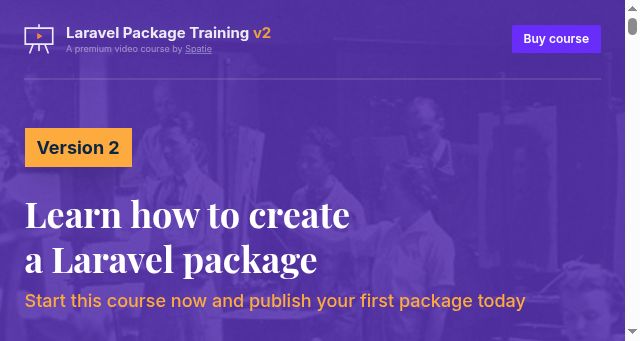 Screenshot of laravelpackage.training