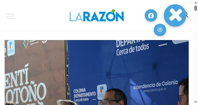 Screenshot of larazon.com.uy