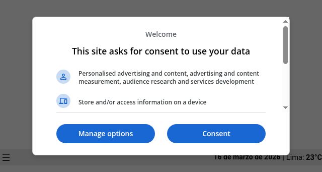 Screenshot of larazon.pe