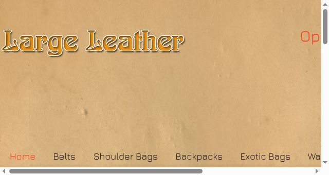 Screenshot of large-leather.com