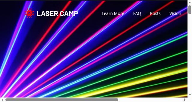 Screenshot of lasercamp.com