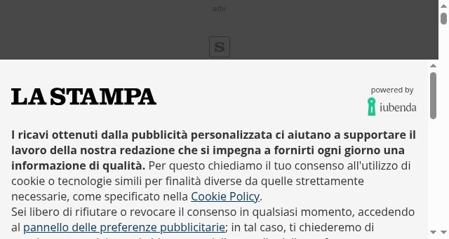 Screenshot of lastampa.it