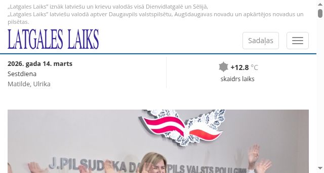 Screenshot of latgaleslaiks.lv