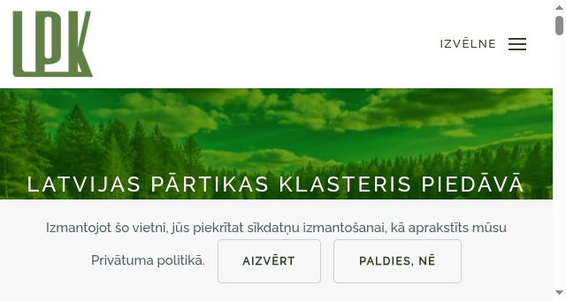 Screenshot of latvianfoods.eu