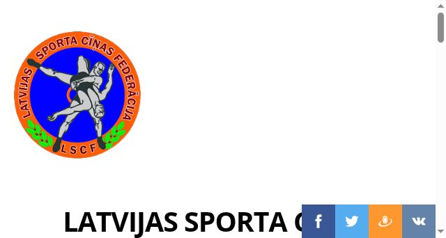 Screenshot of latwrestling.lv