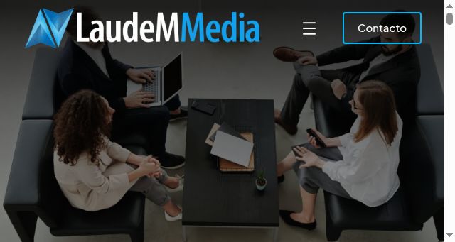Screenshot of laudemmedia.com