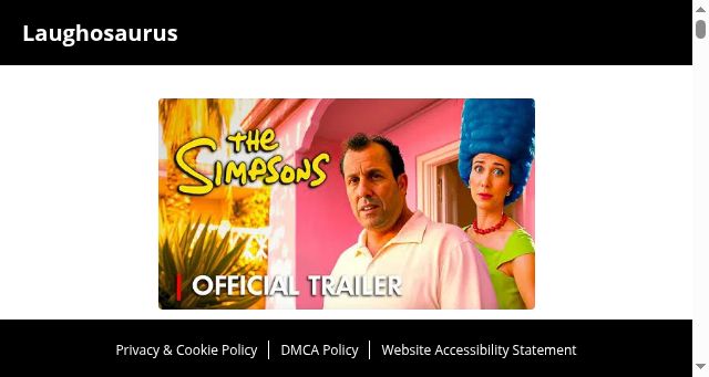 Screenshot of laughosaurus.com